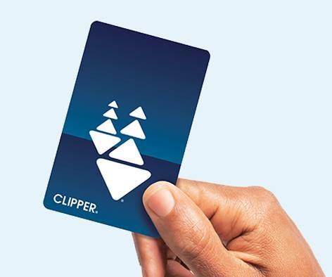 Hand holding clipper card 